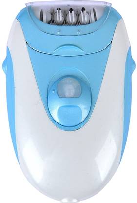 PEACHBERRY Epilator for Women's Face, Legs, Underarms & Bikini area with Callus Remover and Dry Cordless Epilator Electric Hair Removal machine with Plug-in (Blue) Cordless Epilator