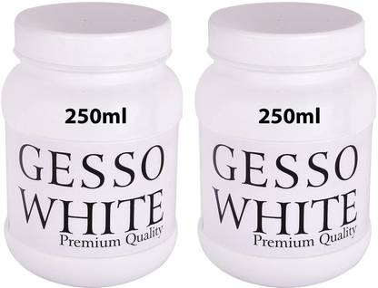 PANTONIC GESSO WHITE 250 ML 2 PIECE White Gesso for Oil Painting, Paint Formulations, Canvas