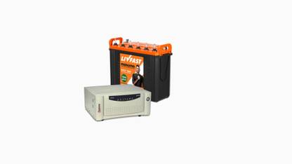 Livfast Maxximo MXTT 1860+Microtek EB 1100 Tubular Inverter Battery