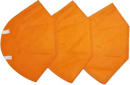 Woman in you 5 layer N95 unisex mask multi color breathable, skin friendly Orange color Unisex N95 Mask Reusable, Washable