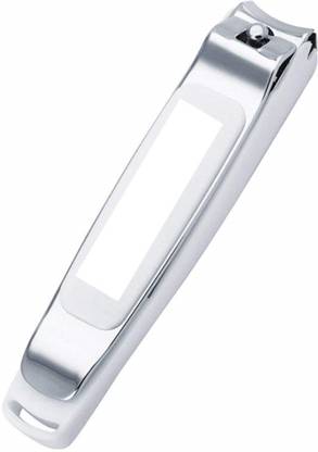 WHITE POPCORN Large Nail Clipper Curve Mouth Anti-Splash Fingernail Clipper Sharp Nail Cutter for Men and Women