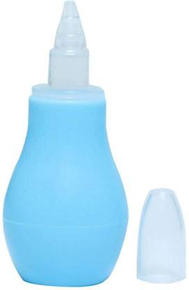 Beebaby Nose Cleaner, Nasal Aspirator with silicone nozzle - Blue, 3M+ Manual Nasal Aspirator