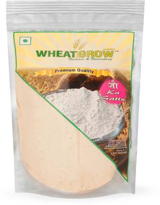 WHEATGROW Barley Sattu - Jau Sattu l 100% Natural & Vegan l Jau ka Atta l Fibre Rich l Make Healthy Snacks l Mix with Wheat Flour & Make Chapati l 1KG