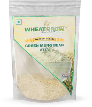 WHEATGROW Green Mung Bean Atta - Green Mung Bean Flour - 1Kg