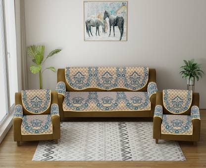Multitex Cotton Damask 3 Seater Sofa Cover