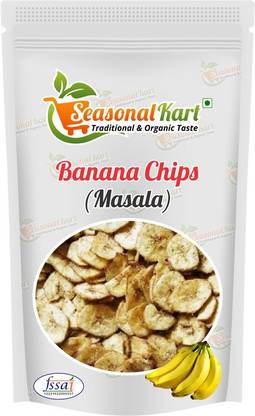 Seasonal Kart Yellow Banana Chips Masala|Home Made Banana Chips, Masala Flavor Banana Wafers