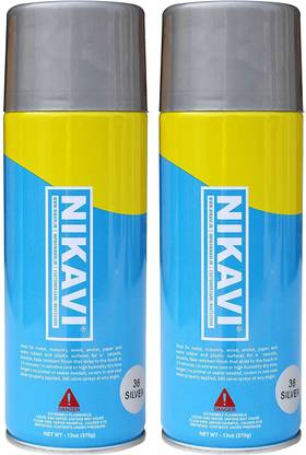 nikavi Multipourpose _Silver Spray Paint 400 ml - Pack of 2 (SP3 +SP3 ) Silver Spray Paint 400 ml