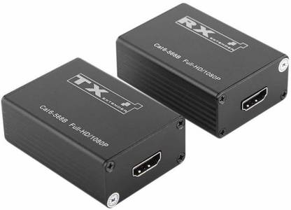 microware 30m HDMI Transmitter Receiver 1080P HDMI Extender Splitter for CCTV, DVR, NVR. Media Streaming Device