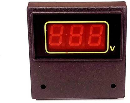 ERHIndia (Pack Of 1) Digital Voltmeter (0-500v) 65mm Ac for Monitor Panel Indicator, Stabilizer, Switch Board Digital Volt meter Voltmeter
