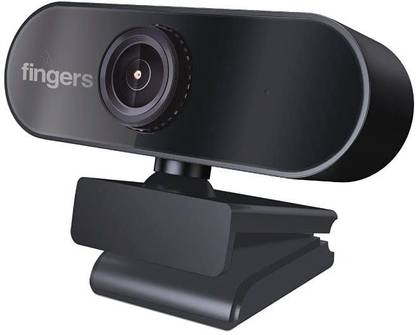 FINGERS 720 Hi-Res Webcam with Built-in Premium USB Mic and Advanced 720p Lens for Desktop PCs and Laptops 3 HD  Webcam with Built-In Microphone USB Connectivity