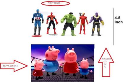 RIGHT SEARCH COMBO PACK OF 3 ACTION AVENGER,PEPPA PIG AND YOYO TOY SET