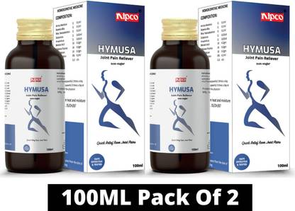 NIPCO HT HYMUSA Non Sugar Base 100ML 
(for Muscular & Rheumatic Pain) PACK OF 2
