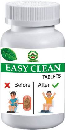 CAC Chandigarh Ayurved Centre Easy Clean Tablet	- 1 Bottle(30 Tablets)