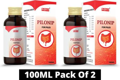 NIPCO HT PILONIP 100ML (Tonic for bleeding and non-bleeding piles) PACK OF 2.