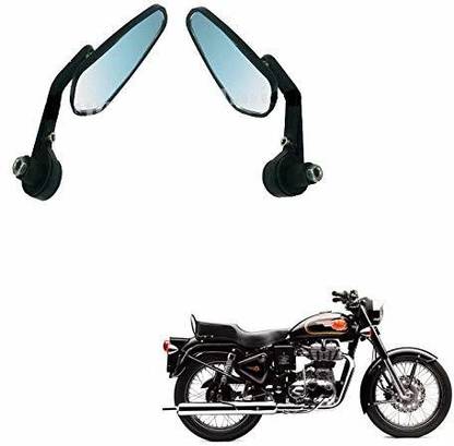 YAKONDA Handle Grip End Battle Side Mirror Handle Bar Compatible for Bullet 500 Bike Mirror Adapter