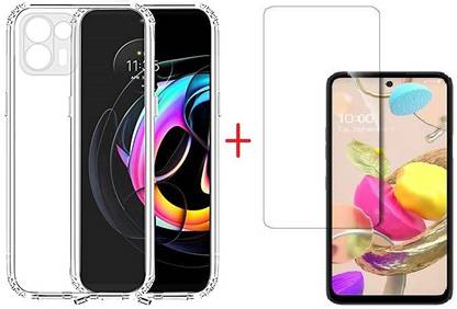 रावत Back Cover Motorola Edge 20 Fusion Back Cover + Tempered Glass के लिए