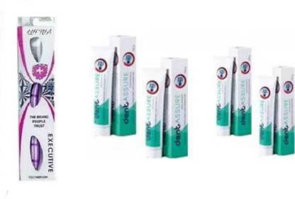 LYF TYA Toothbrush With PASTE Toothpaste (400 g, Pack of 4) (5 Items in the set)