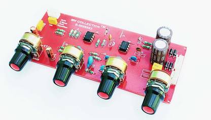 M V COLLECTION MID BASS TREBLE EQUALIZER PRE AMPLIFIER BOARD FOR HIGH QUALITY SOUND OUPTUP Electronic Components Electronic Hobby Kit