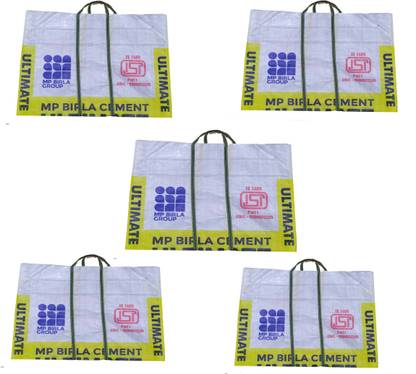 Zicon Large Size 5 Pieces Non Woven Eco-Friendly Reusable Multipurpose Shopping Carry Bags Pack of 5 Grocery Bags