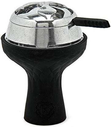 Puff Smart Hookah Heat Management System With Silicon Chillum Red/Black 9.5 inch Plastic Hookah