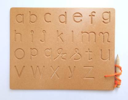 MECDOIT INTERNATIONAL Small Alphabet Tracing Board for Kids Education (Pack of 1)
