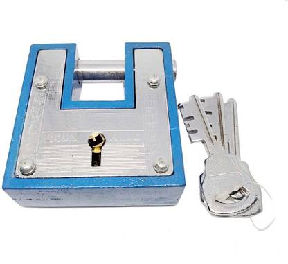 Unikkus Aligarh Bar and key for Home,Shop,Size 100MM, Double Locking System Lock