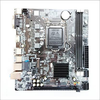 ZEBRONICS ZEB-H81 LGA 1150Socket Micro-ATX Intel H81 Express Chipset DDR3 Motherboard for Desktop