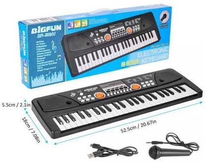 LEGSUNRE Electronic Piano Keyboard 49 Keys Multi-Function Portable Electronic Organ with Charging Function Sound Master Learning Function Analog Portable Keyboard Toy for Kids with Mic Dc Power Option Recording Charger BF-530A1 Digital Digital Piano