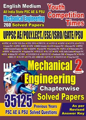 English Medium Uppsc Ae /polytechnic Lect/Ese/gate/isro Mechanical Chapterwise Solved Papers Vol -2