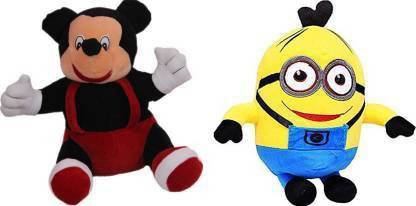 trendsterz Micky Mouse and Minion Combo For kids  - 30 cm