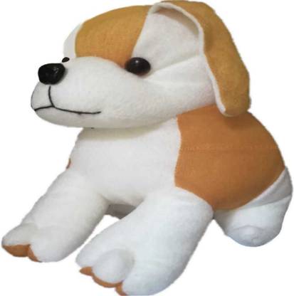 KT-kartik Plain Brown Dog Puppy Pug kutta Soft Stuffed Toy  - 21 cm