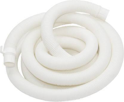 KI BATH FITTINGS 5 Meter Washing machine Outlet pipe Drain Corrugated Plastic Outlet/Drain/Extension Hose Suitable for All Fully/Semi Automatic Washing Machines Outlet (Length: 5 Meter, White) Hose Pipe Hose Pipe