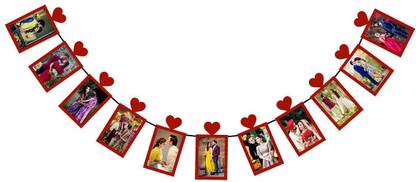 shri kanth art Marriage Photo Banner – 11 Photo Banner for Home Decoration - Thickened Kraft Card Paper - Hanging Photo Banner - Party Photo Banner - Insert Photo Banner – 9 X 5-inch Photo Banner Banner