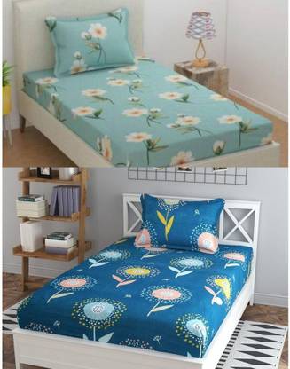 ASH Decor 150 TC Viscose Single Abstract Flat Bedsheet