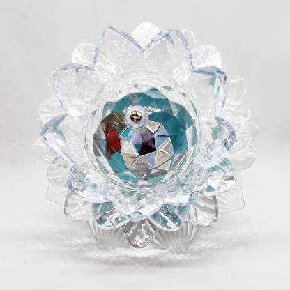 Gabbar ® 3W Lotus Lights Household Crystal Magic Ball Beam KTV Colorful Rotating Lights with E27 Lamp Holder Night Lamp