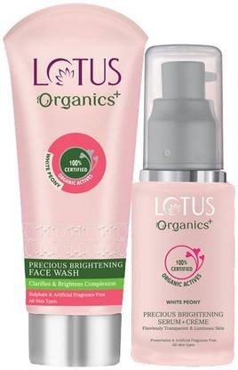 Lotus Organics+ Precious Face Serum & Face Wash Combo