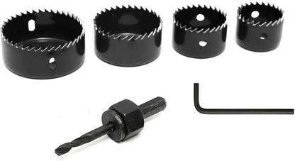 STONE Hole Saw Drill Bit Set KIT Carbon Steel Cups 6pcs Drill Bit Wood PVC Drywall Drilling 6 in 1 Metal Alloys Wood Hole Saw Cutting ( Set Of 6 Pcs.(32Mm/38Mm/44Mm/54Mm/Arbors: 3/8" Hex /Hex Key Wrench: 2.5mm(3/32")) Hole Saw Drill Bit Set KIT Carbon Steel Cups 6pcs Drill Bit Wood PVC Drywall Drilling 6 in 1 Metal Alloys Wood Hole Saw Cutting ( Set Of 6 Pcs.(32Mm/38Mm/44Mm/54Mm/Arbors: 3/8" Hex /Hex Key Wrench: 2.5mm(3/32"))