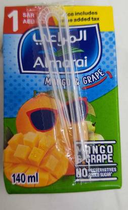 ALMARAI MANGO AND GRAPE JUICE 140ml Imported ( Pack of 5 )