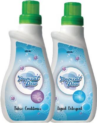 Tropical Dew Fabric Conditioner and Liquid Detergent - Combo Pack-Kills 99% Bacteria