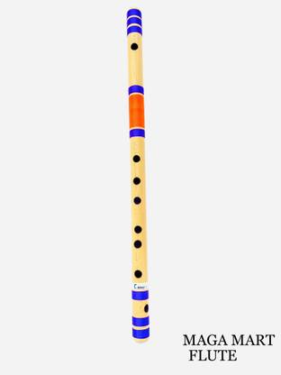 MAGA MART Professional Flutes Bansuri C Natural Right Handed Middle Octave (19 inch) Fiber Glass Flute (48.26 cm) Bamboo Flute
