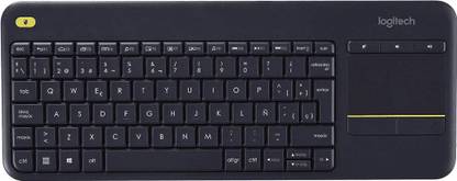 Logitech K400 Plus Touch Keyboard Wireless Standard Multi-device Keyboard Compatible with Desktop, Laptop, Mac