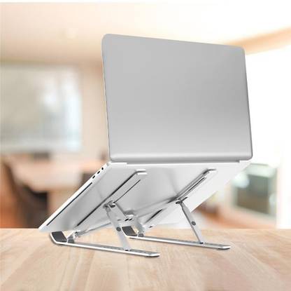 Ancestors Adjustable Laptop Stand premium Quality Foldable Laptop Stand Adjustable Notebook Stand Portable Laptop Holder Tablet Stand Computer Desktop Stand Laptop (Silver) Laptop Stand