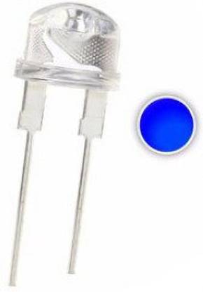 jivith led 8 mm LED Light-Emitting Diodes 9 (blue, 0.5W) - Pack of 50 Light Electronic Hobby Kit