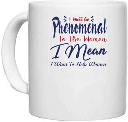 UDNAG White Ceramic Coffee / Tea 'Phenomenal | Donalt Trump' Perfect for Gifting [330ml] Ceramic Coffee Mug