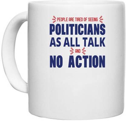 UDNAG White Ceramic Coffee / Tea 'Politicians | Donalt Trump' Perfect for Gifting [330ml] Ceramic Coffee Mug