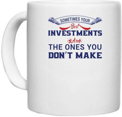 UDNAG White Ceramic Coffee / Tea 'Investment | Donalt Trump' Perfect for Gifting [330ml] Ceramic Coffee Mug