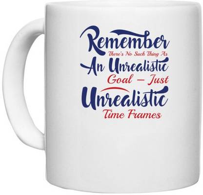 UDNAG White Ceramic Coffee / Tea 'Unrealistic | Donalt Trump' Perfect for Gifting [330ml] Ceramic Coffee Mug