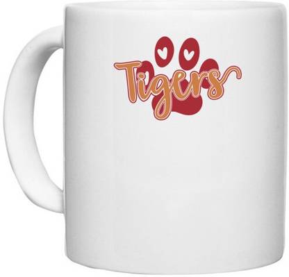 UDNAG White Ceramic Coffee / Tea 'Tiger | tigers' Perfect for Gifting [330ml] Ceramic Coffee Mug