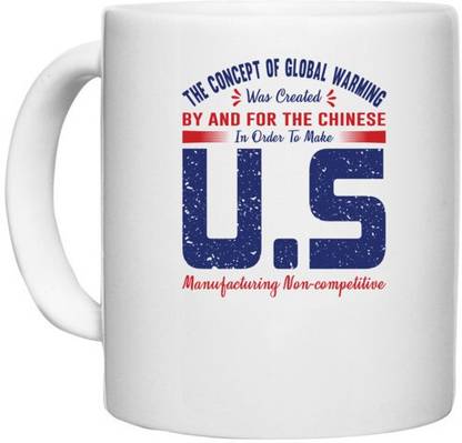 UDNAG White Ceramic Coffee / Tea 'US | Donalt Trump' Perfect for Gifting [330ml] Ceramic Coffee Mug