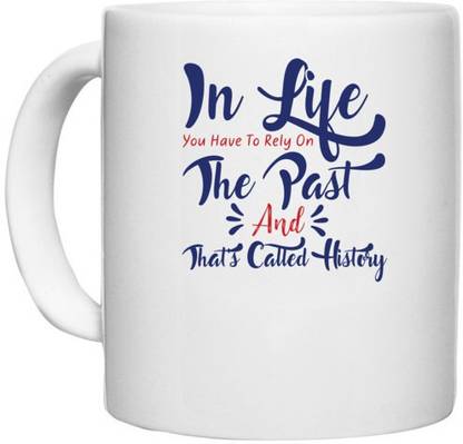 UDNAG White Ceramic Coffee / Tea 'History | Donalt Trump' Perfect for Gifting [330ml] Ceramic Coffee Mug